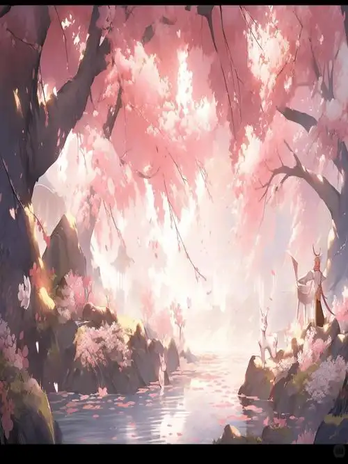 古风桃花林 编号b082 千粉加更