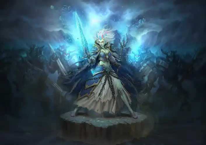 炉石高清大图 九职业死亡骑士图赏