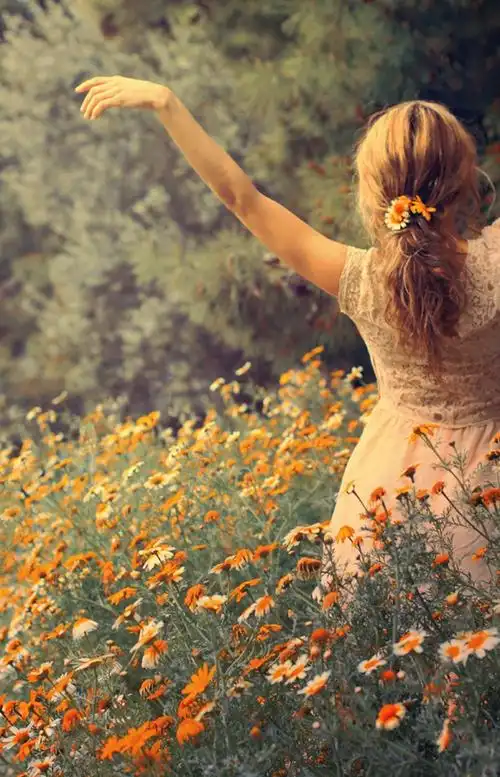 8张唯美女生背影意境图片