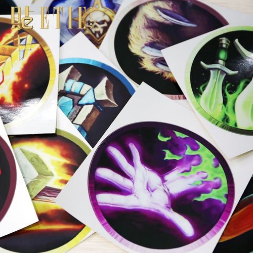 wow魔兽世界游戏图标车贴 部落职业德鲁伊圣骑士油箱盖个性反光贴