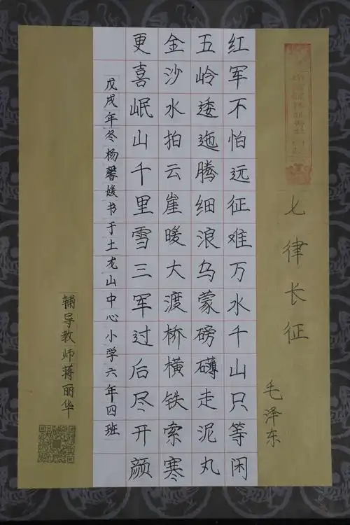 桦南首届《毓林显秀杯》中小学生硬笔书法大赛金,银,铜奖作品集