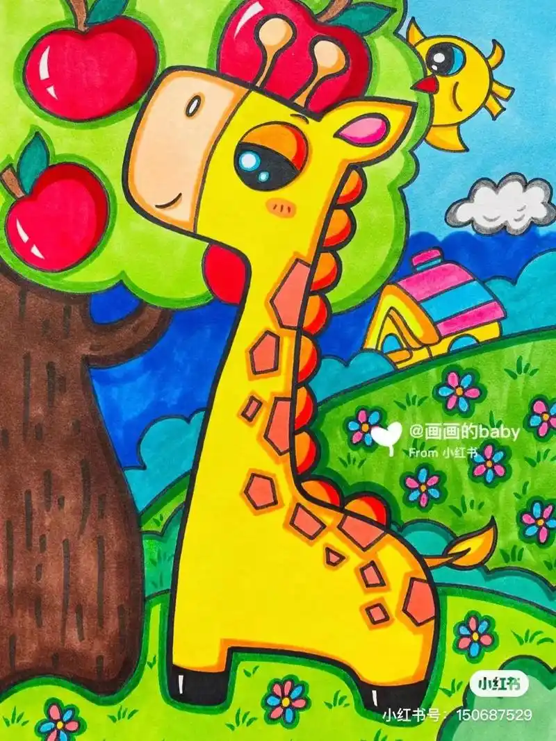 儿童画美术考级绘画素材,"教科书"级别神作,错过就很难找到,来收藏!