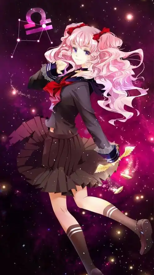 求qq个性名片天秤座少女原图