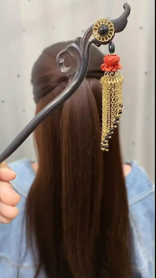 全民最火编发#一根发簪一个古风发型