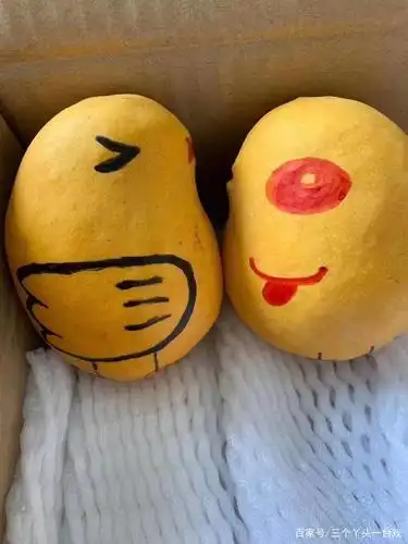 芒果上作画,大家可以试试