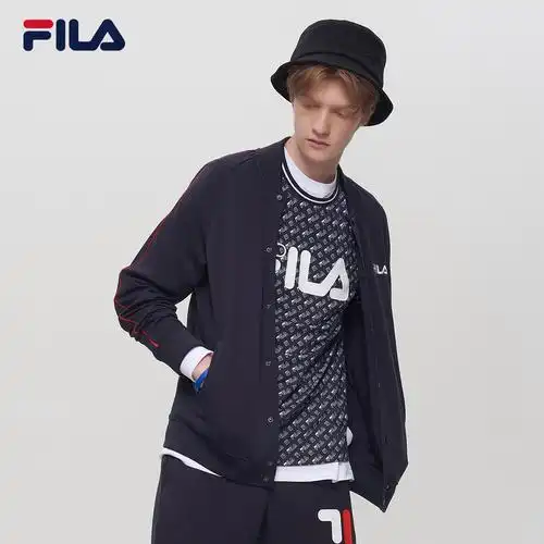 外套fila斐乐2021秋季新品休闲运动潮流时尚棒球上衣运动茄克