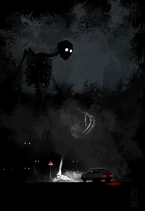 乌克兰艺术家boris groh 笔下的巨大恐怖鬼影(多图恐怖慎入)