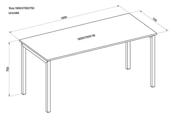思客 现代简约书桌 电脑桌台式桌家用办公桌 宜家写字台 钢木桌子