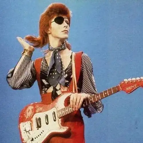60年代后期出道,在70年代成名,被赞誉为"华丽摇滚宗师"的david bowie