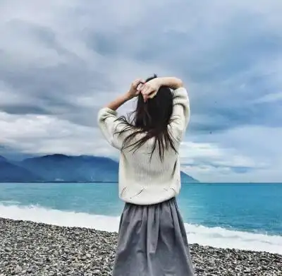 女头 背影 小清新