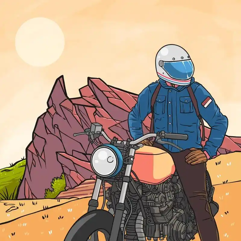 超级个性的机车男生头像 风格绝对独特～ 	 素材来源:envato 作者:qm