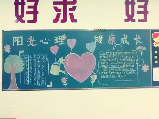 阳光心灵快乐成长黑板报