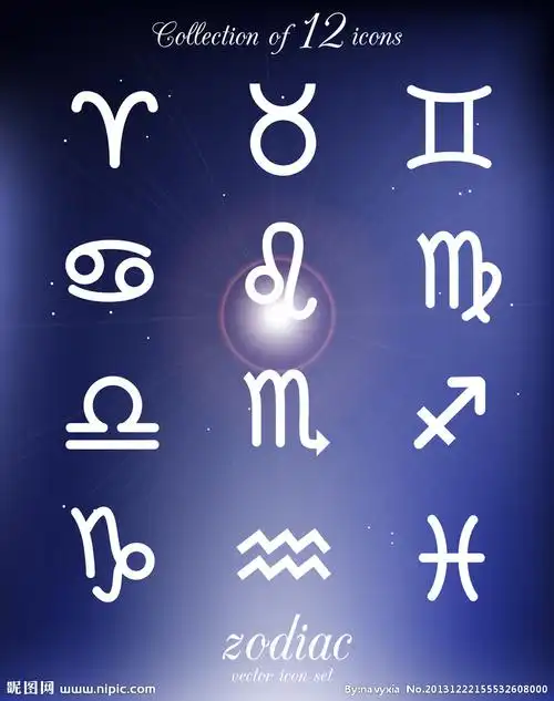 12星座符号矢量图__网页小图标_标志图标_矢量图库_昵图网nipic.com