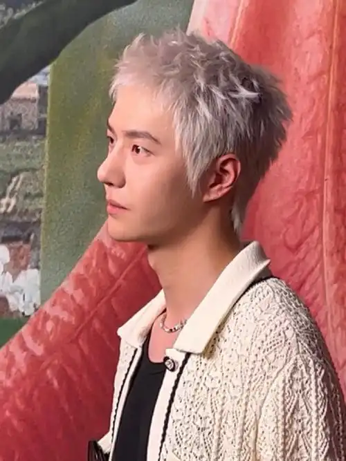 王一博g社生图##王一博看秀造型变化