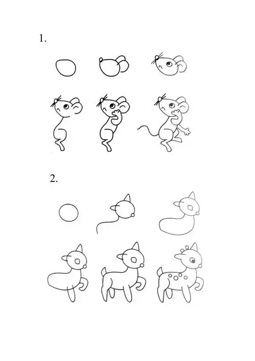 动物简笔画步骤图_第1页