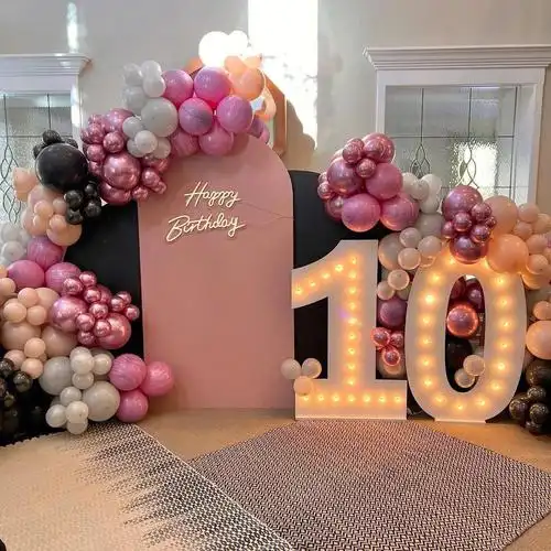 气球布置这场10岁宝宝生日宴太喜欢了