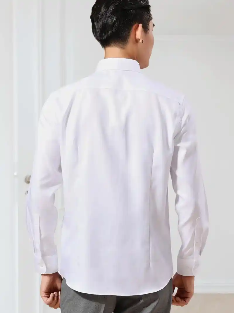 白衬衫是男人的必备单品,这款busen白衬衫质感好,抗皱不起 - 抖音