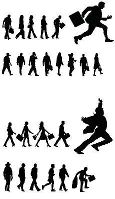 个关于"行走的女性"的素材