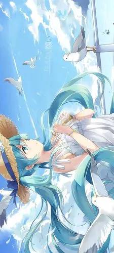 初音未来全面屏手机壁纸图源网络4k原图