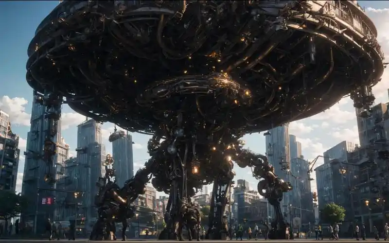 【ai壁纸】4k超清|令人震撼的异星科幻城市