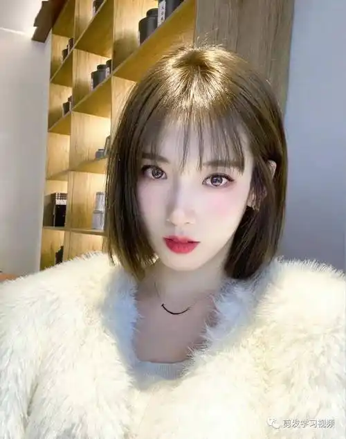 早春剪甜美风齐脖短发