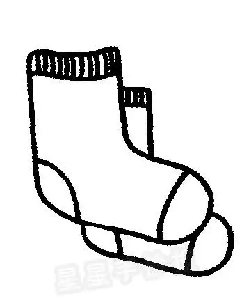 袜子简笔画
