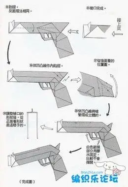 加特林机枪折纸图片大全 手工折纸大全-普车都