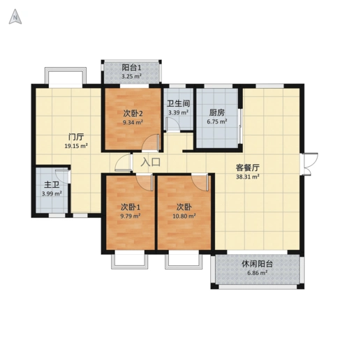 *4室2厅2卫户型图