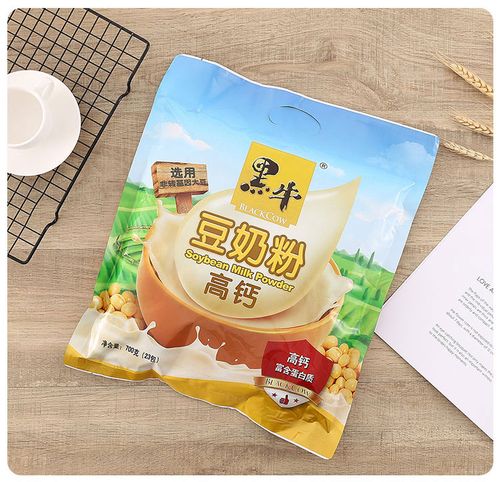 黑牛720克高钙豆奶粉早餐营养速溶学生儿童早餐中老年 冲饮24小包