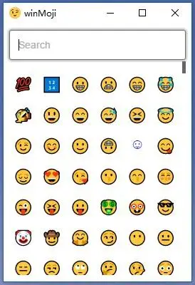 快速输入emoji 表情(winmoji)