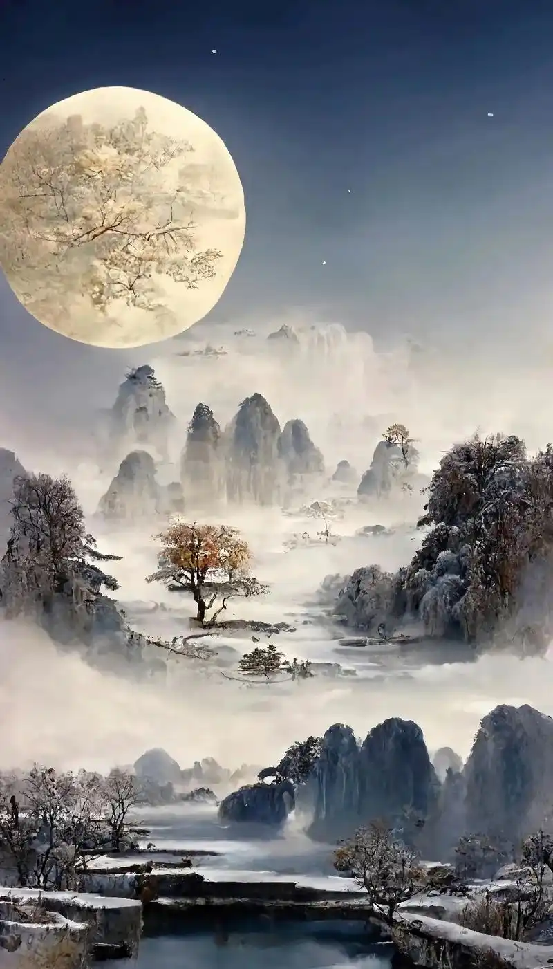 用你现有文化描述此景#国风古韵 #唯美意境 #人间仙境美如画 - 抖音