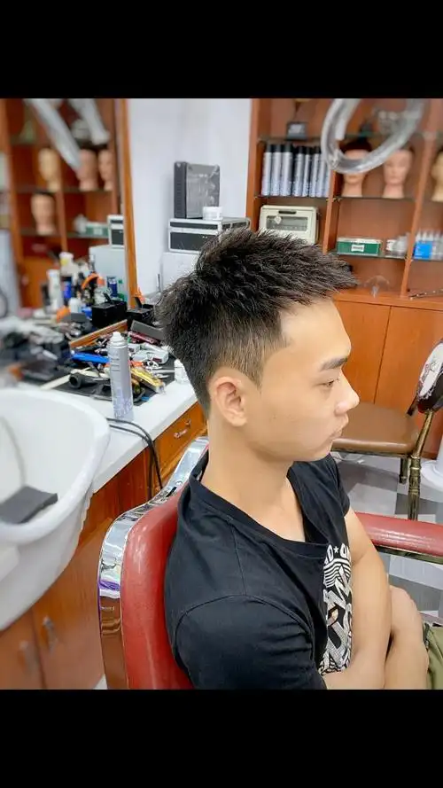 立体渐变飞机头77锡纸烫,锡纸烫可以烫,人不要做渣男!