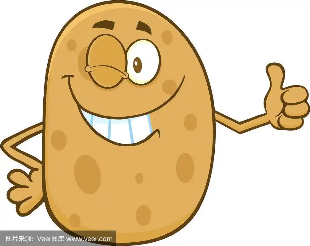 眨眼土豆卡通