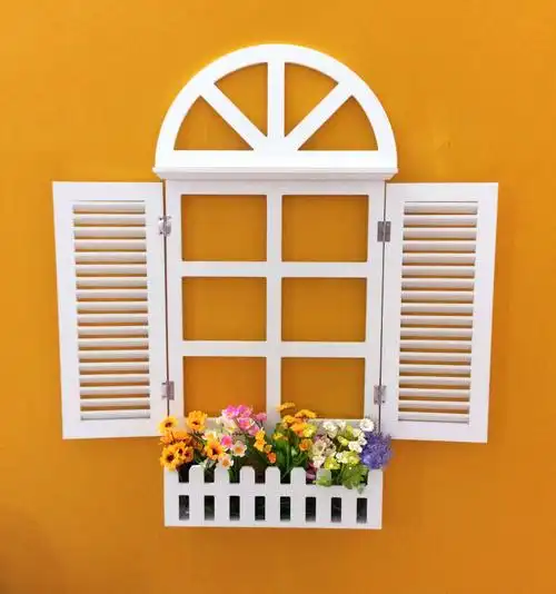 家居饰品地中海风格假窗欧式假窗户壁挂田园电表箱壁饰墙面装饰