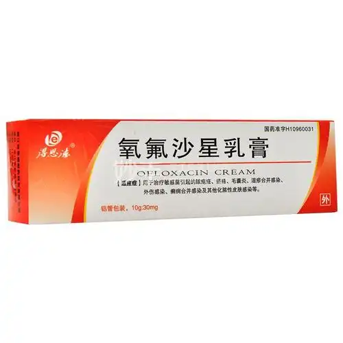 得恩德氧氟沙星乳膏10克