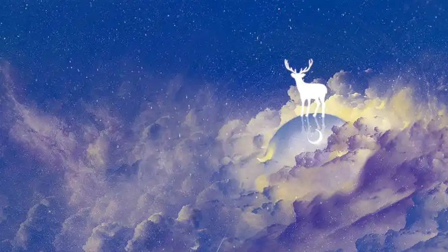 2022-05-23壁纸标签:星空夜空唯美治愈小清新梦幻锁屏简约插画壁纸