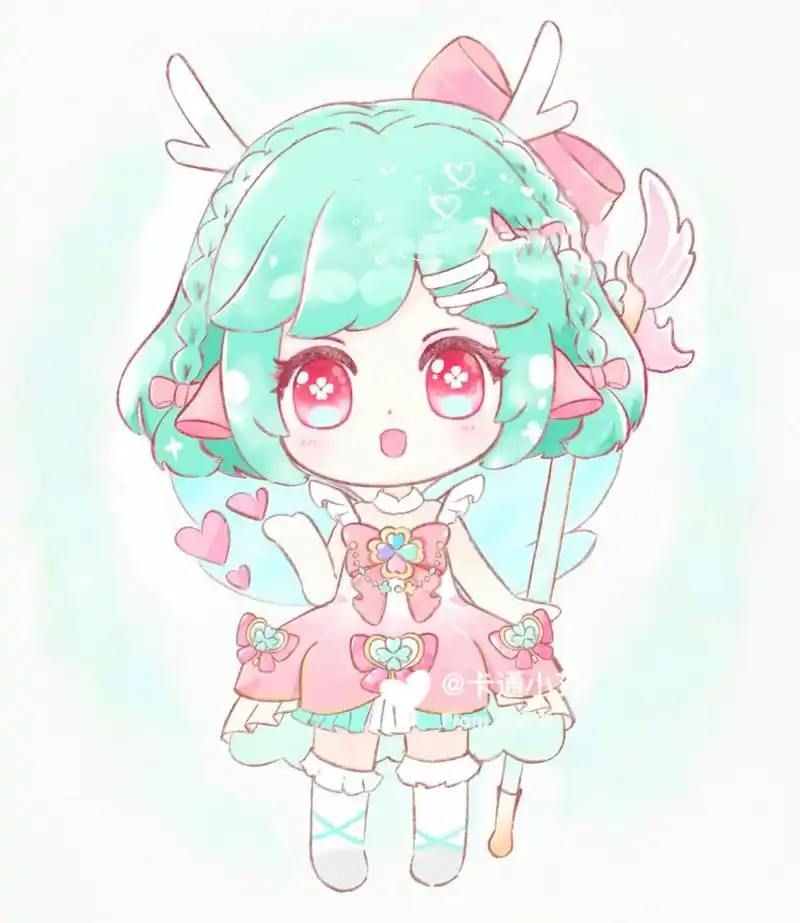 王者荣耀q版卡通画瑶 和大乔 画画分解图    王者荣耀画画 瑶 时之