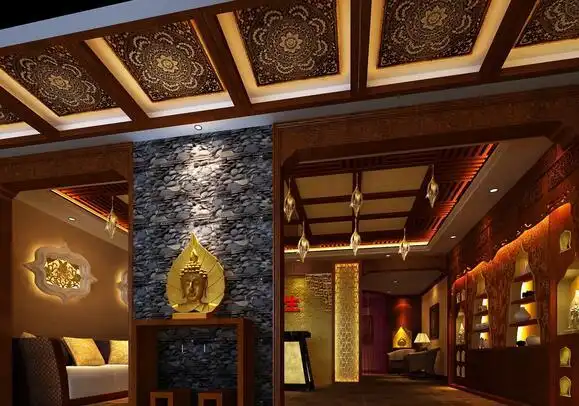 女子养生会所装修私人养生会所室内装修附装修效果图