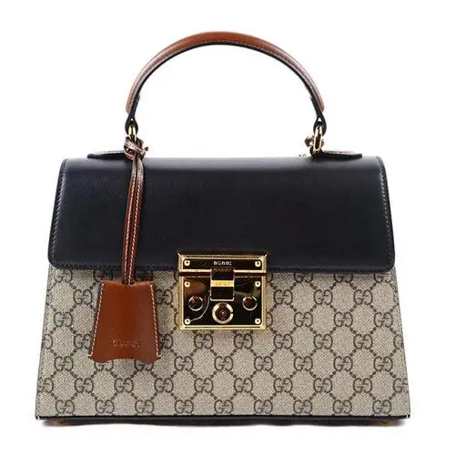 【17春夏包邮包税】gucci/古驰 女士 皮革 logo装饰 手提包 sp