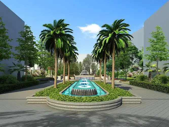 小区园林景观设计效果图