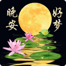 睡前晚安问候祝福图片带字群发晚上好问候动态表情包