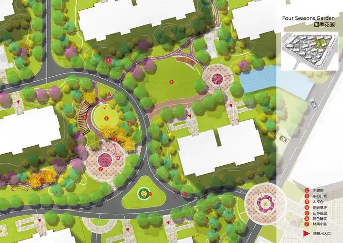 一套完整的居住区景观设计方案