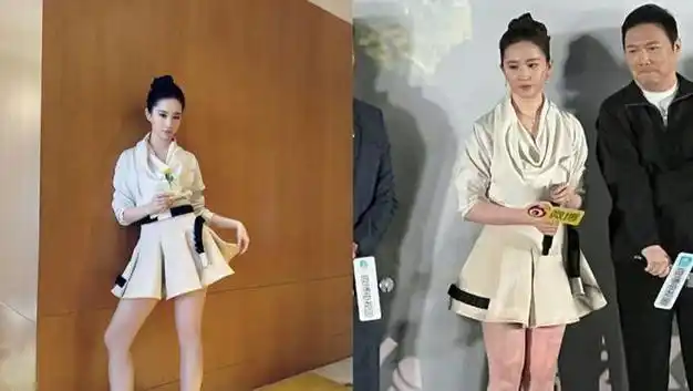 刘亦菲未修图照曝光,发福模样遭嘲讽:粗短象腿