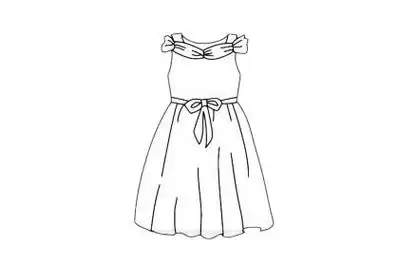 服装简笔画简单画法步骤教程及图片大全