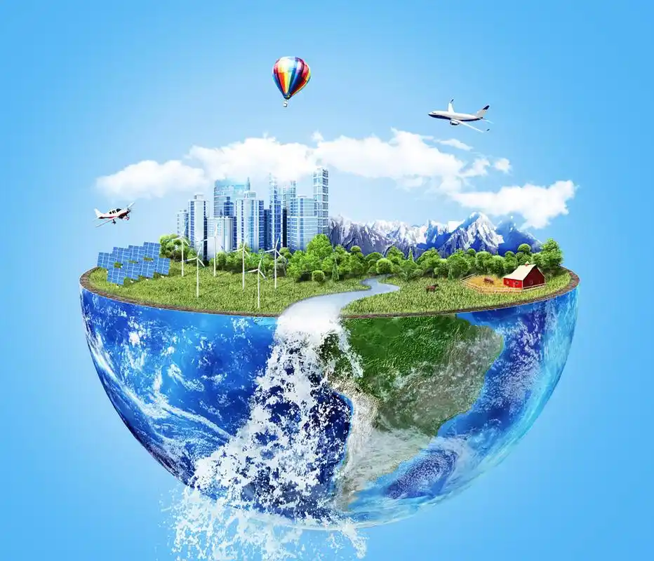 创意环保地球城市大楼