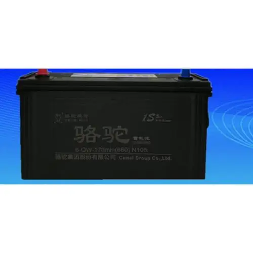 骆驼蓄电瓶12v105ah电池6qw105逆变夜市发电机工程车拖拉机