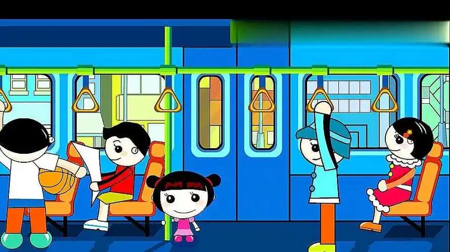 小朋友们  我们今天一起来玩"乘车"游戏, 我们一起随着音乐乘坐公交