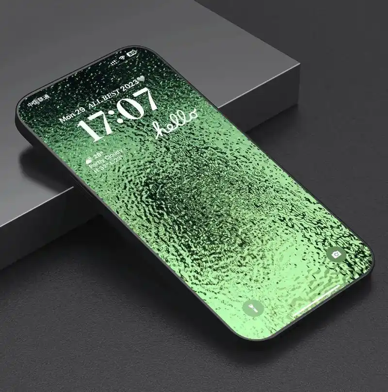 简约但不简单的磨砂玻璃壁纸高级感十足