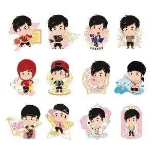 popmart泡泡玛特 周同学周游记系列徽章盲盒周杰伦周边摆件确认款