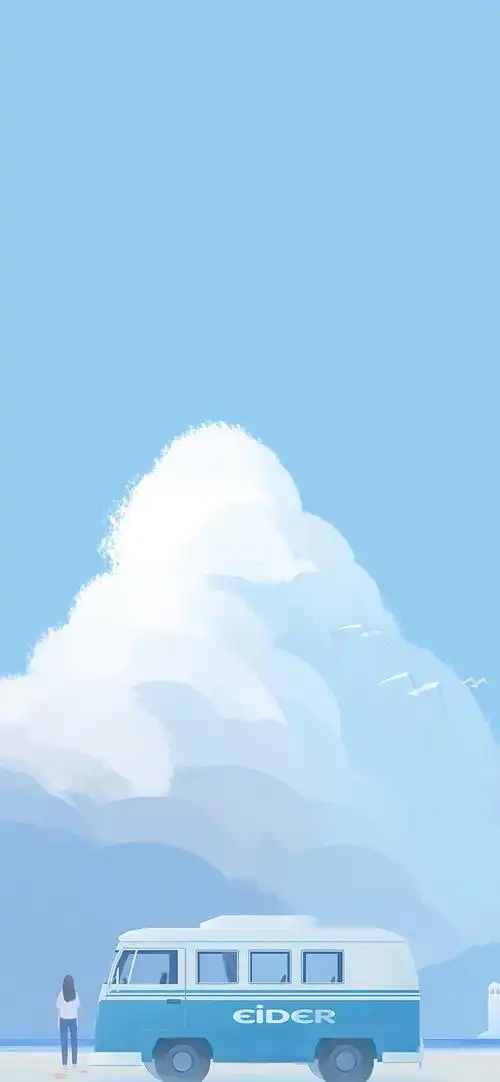 色调清新自然的竖屏手机壁纸